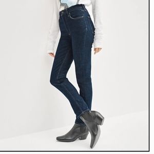 Denim Forum Yoko High Rise Slim 28L - Inky Blue